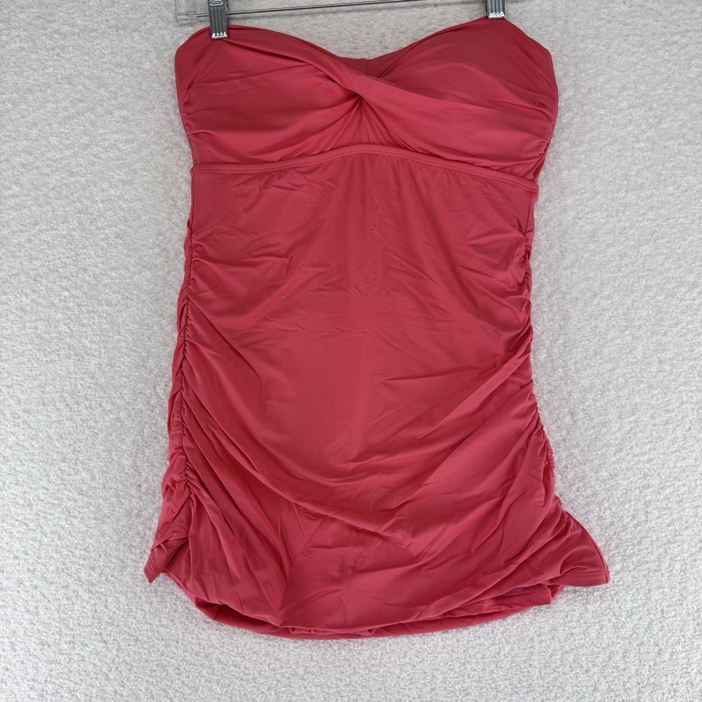 Jantzen Vamp Swim Dress With Removable Straps Swimsuit 10 Regular Pink Coral - Picture 1 of 11